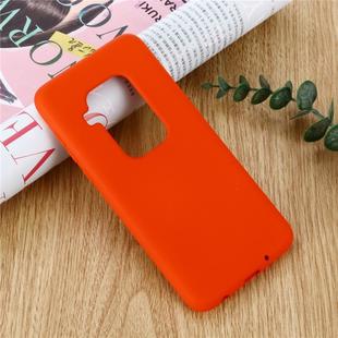 Solid Color Liquid Silicone Shockproof Full Coverage Case For Motorola One Zoom(Red)