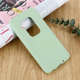 Solid Color Liquid Silicone Shockproof Full Coverage Case For Motorola One Zoom(Green)