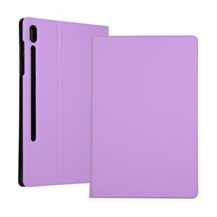 Voltage Elastic Texture Horizontal Flip Leather Case for Galaxy Tab S6 T860, with Holder(Purple)