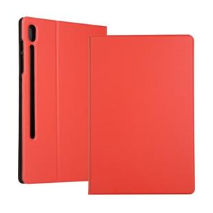 Voltage Elastic Texture Horizontal Flip Leather Case for Galaxy Tab S6 T860, with Holder(Red)