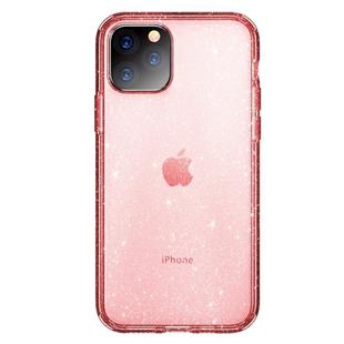 For iPhone 11 Pro Max ROCK Shiny Series Shockproof TPU + PC Protective Case (Transparent Pink)