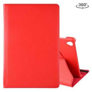 Litchi Texture Horizontal Flip 360 Degrees Rotation Leather Case with Holder for Huawei MediaPad M6 10.8(Red)