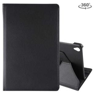 Litchi Texture Horizontal Flip 360 Degrees Rotation Leather Case with Holder for Huawei MediaPad M6 10.8(Black)