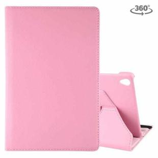 Litchi Texture Horizontal Flip 360 Degrees Rotation Leather Case with Holder for Huawei MediaPad M6 10.8(Pink)