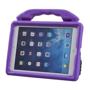 Shockproof EVA Thumb Bumper Case with Handle & Holder for iPad 9.7(Purple)