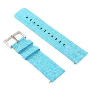 Simple Fashion Canvas Watch Band for Fitbit Versa / Versa 2(Sky Blue)