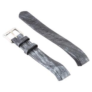Smart Watch Shiny Leather Watch Band for Fitbit Alta(Grey)
