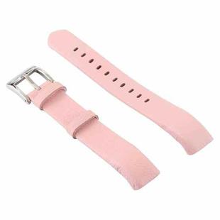 Smart Watch Shiny Leather Watch Band for Fitbit Alta(Pink)