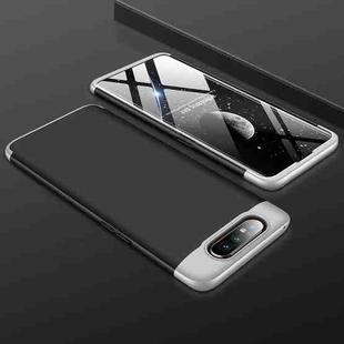 GKK Three Stage Splicing Full Coverage PC Case For Galaxy A80(Black Silver)