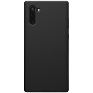 NILLKIN Flex Pure Series Solid Color Liquid Silicone Dropproof Protective Case for Galaxy Note 10 / Note 10 5G(Black)