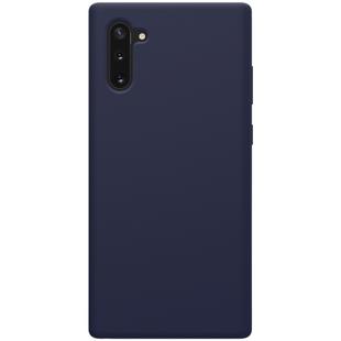 NILLKIN Flex Pure Series Solid Color Liquid Silicone Dropproof Protective Case for Galaxy Note 10 / Note 10 5G(Blue)