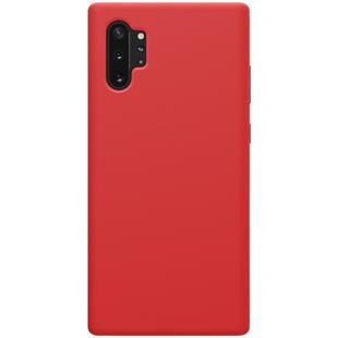 NILLKIN Flex Pure Series Solid Color Liquid Silicone Dropproof Protective Case for Galaxy Note 10+ / Note 10+ 5G(Red)