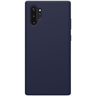NILLKIN Flex Pure Series Solid Color Liquid Silicone Dropproof Protective Case for Galaxy Note 10+ / Note 10+ 5G(Blue)