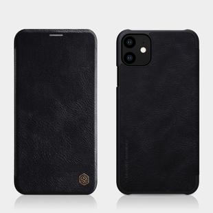 NILLKIN For iPhone 11 QIN Series Crazy Horse Texture Horizontal Flip Leather Case with Card Slot(Black)