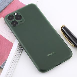 For iPhone 11 Pro Max Ultra-thin Frosted PP Case(Dark Green)