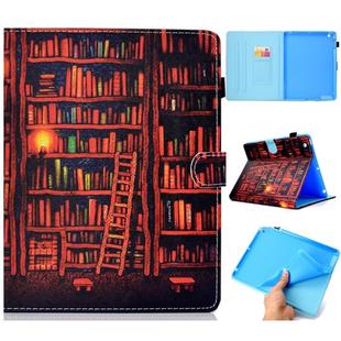 For iPad 2 / 3 / 4 Colored Drawing Stitching Horizontal Flip Leather Case, with Holder & Card Slots & Sleep / Wake-up function(Bookshelf)