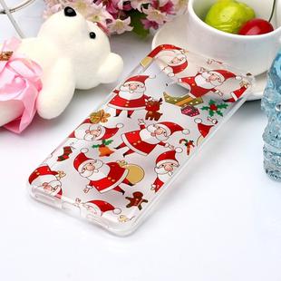 For Xiaomi Redmi Note 7 Coloured Drawing Pattern IMD Workmanship Soft TPU Protective Case(Santa Claus)