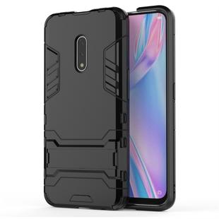 For OPPO K3 Shockproof PC + TPU Protective Case with Invisible Holder(Black)