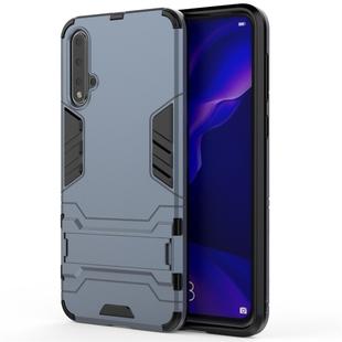 For Huawei Nova 5 / Nova 5 Pro Shockproof PC + TPU Protective Case with Invisible Holder(Navy Blue)