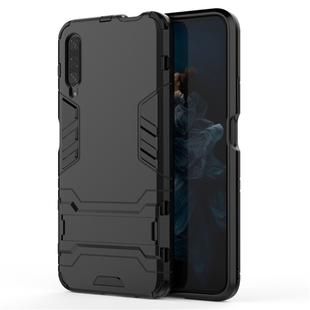 For Huawei Honor 9X / Honor 9X Pro (Without Fingerprint Hole) Shockproof PC + TPU Protective Case with Invisible Holder(Black)