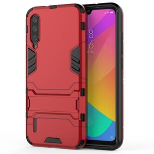 For Xiaomi Mi CC9e Shockproof PC + TPU Protective Case with Invisible Holder(Red)