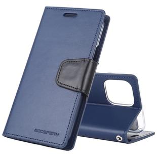 For iPhone 11 Pro Max 2019 MERCURY GOOSPERY SONATA DIARY Horizontal Flip Leather Case with Holder & Card Slots & Wallet(Navy)