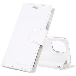 For iPhone 11 Pro Max 2019 MERCURY GOOSPERY SONATA DIARY Horizontal Flip Leather Case with Holder & Card Slots & Wallet(White)