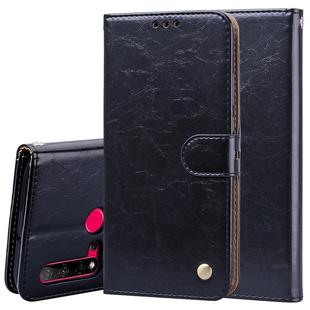 For Huawei P20 Lite (2019) / Nova 5i Business Style Oil Wax Texture Horizontal Flip Leather Case with Holder & Card Slots & Wallet(Black)