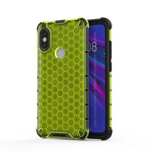 For Xiaomi Redmi Note 6 / Note 6 Pro Shockproof Honeycomb PC + TPU Protective Case(Green)
