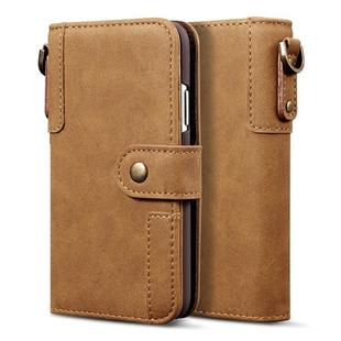 For iPhone 11 Pro Cowhide Texture Horizontal Flip Leather Case, with Holder & Card Slots & Wallet & Lanyard(Brown)