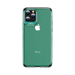 For iPhone 11 Pro TOTUDESIGN Clear Crystal Series Metal + PC Protective Case(Green)