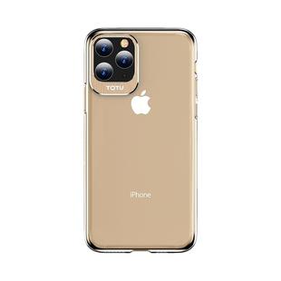 For iPhone 11 Pro Max TOTUDESIGN Clear Crystal Series Metal + PC Protective Case(Gold)