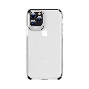 For iPhone 11 Pro Max TOTUDESIGN Clear Crystal Series Metal + PC Protective Case(Silver)