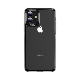 For iPhone 11 TOTUDESIGN Clear Crystal Series Metal + PC Protective Case(Black)