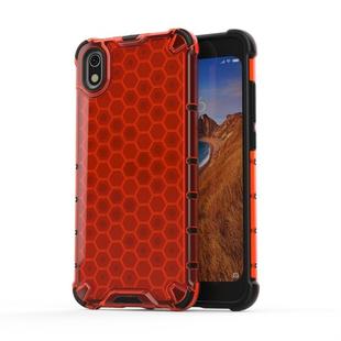 For Xiaomi Redmi 7A Honeycomb Shockproof PC + TPU Protective Case(Red)