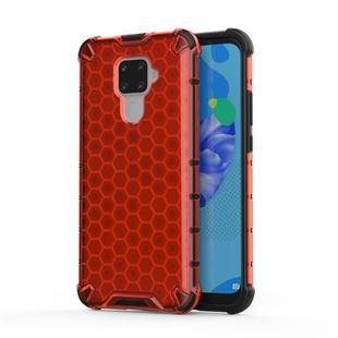 For Huawei Nova 5i Pro Honeycomb Shockproof PC + TPU Protective Case(Red)