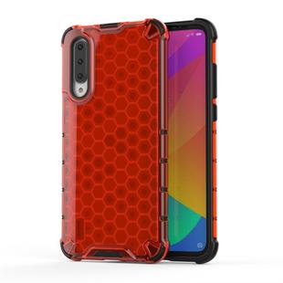 For Xiaomi Mi CC9e Honeycomb Shockproof PC + TPU Protective Case(Red)