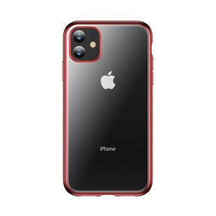 For iPhone 11 TOTUDESIGN Concise Series Shockproof Electroplating TPU Protective Case(Red)