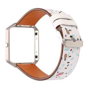 For Fitbit Blaze Leather Watch Band(Flamingo)