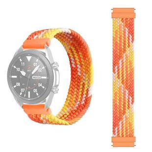 20mm Universal Nylon Weave Watch Band (Colorful Orange)