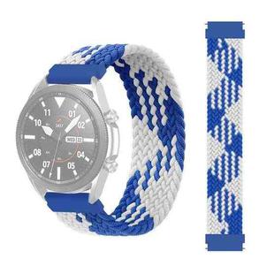 20mm Universal Nylon Weave Watch Band (Blue to white)