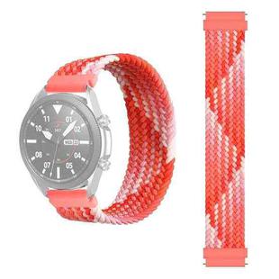 22mm Universal Nylon Weave Watch Band (Colorful Red)