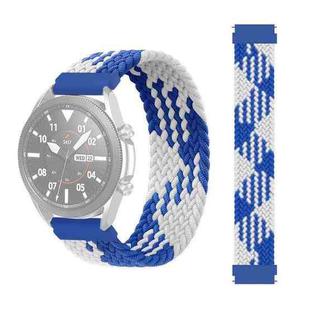 22mm Universal Nylon Weave Watch Band (Blue to white)