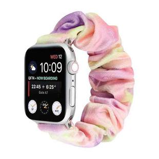 Flannel Hair Ring  Strap Watch Band For Apple Watch Ultra 49mm / Series 8&7 45mm / SE 2&6&SE&5&4 44mm / 3&2&1 42mm(2)