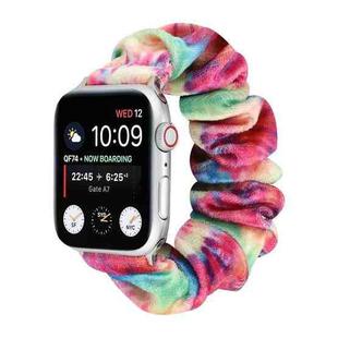 Flannel Hair Ring  Strap Watch Band For Apple Watch Ultra 49mm / Series 8&7 45mm / SE 2&6&SE&5&4 44mm / 3&2&1 42mm(8)