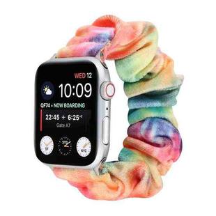 Flannel Hair Ring  Strap Watch Band For Apple Watch Ultra 49mm / Series 8&7 45mm / SE 2&6&SE&5&4 44mm / 3&2&1 42mm(17)
