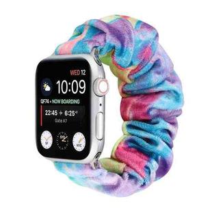 Flannel Hair Ring  Strap Watch Band For Apple Watch Ultra 49mm / Series 8&7 45mm / SE 2&6&SE&5&4 44mm / 3&2&1 42mm(22)
