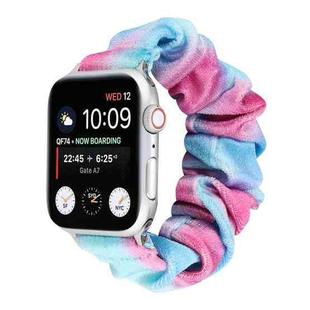 Flannel Hair Ring  Strap Watch Band For Apple Watch Series 7 45mm / 6 & SE & 5 & 4 44mm / 3 & 2 & 1 42mm(23)