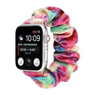 Flannel Hair Ring  Strap Watch Band For Apple Watch Series 8&7 41mm / SE 2&6&SE&5&4 40mm / 3&2&1 38mm(8)