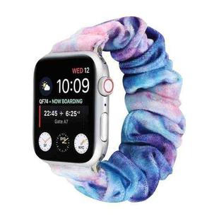 Flannel Hair Ring  Strap Watch Band For Apple Watch Series 8&7 41mm / SE 2&6&SE&5&4 40mm / 3&2&1 38mm(15)